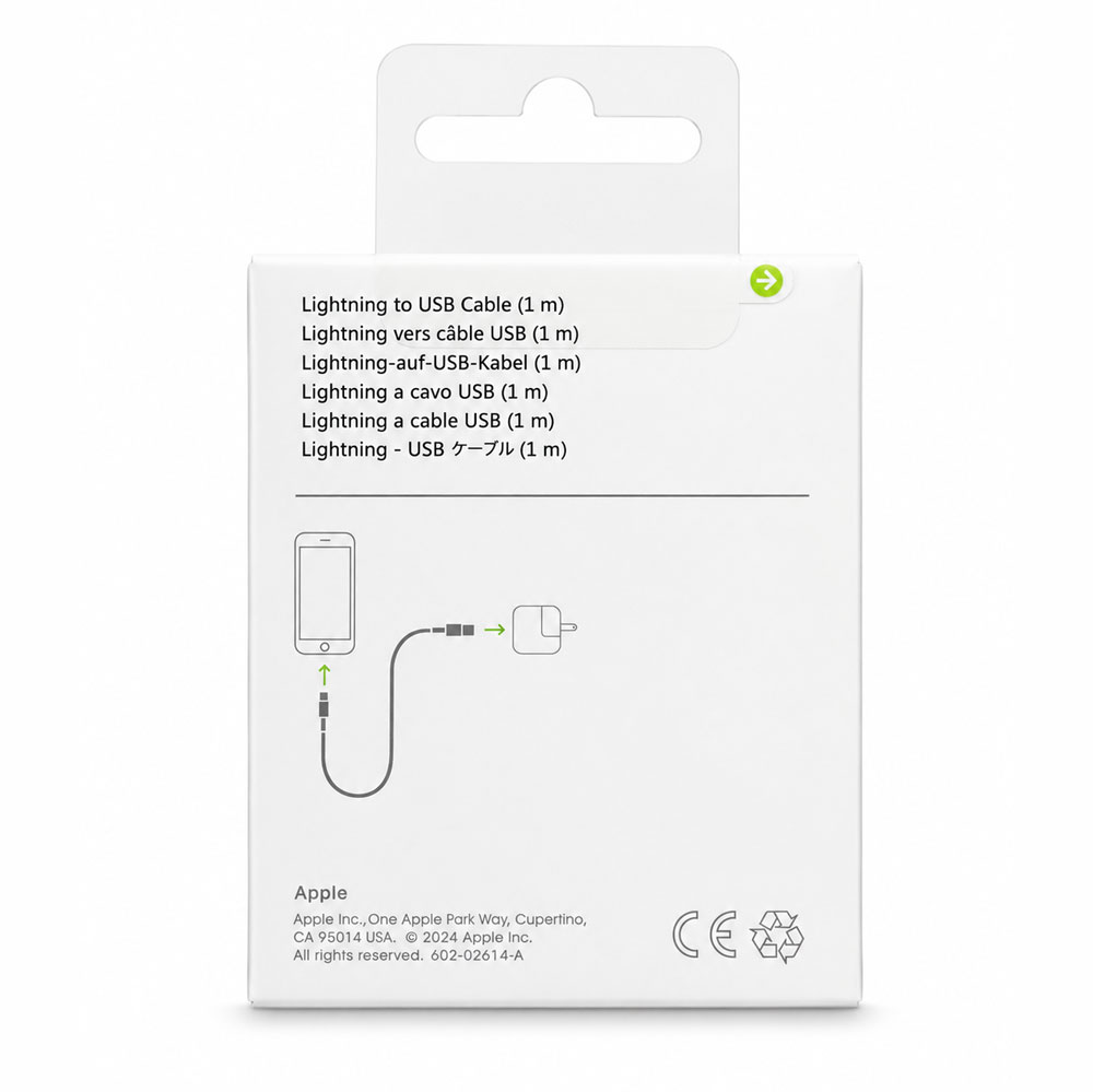کابل تبدیل USB به لایتنینگ اپل مدل A1480 