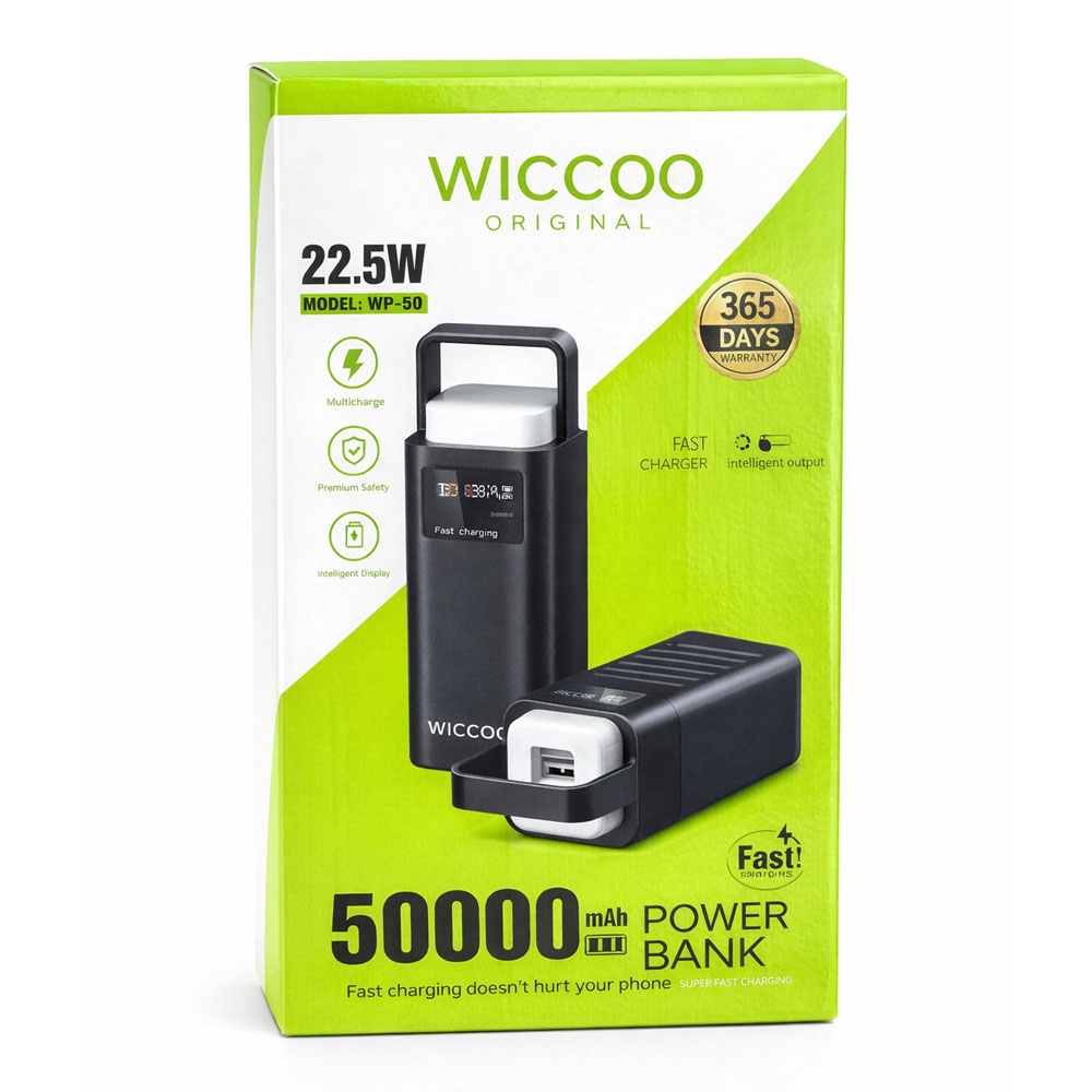 پاوربانک 50000 میلی‌آمپر ویکو مدل WICCOO WP-50